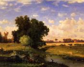 Hackensack Meadows Sunset - 乔治·英尼斯